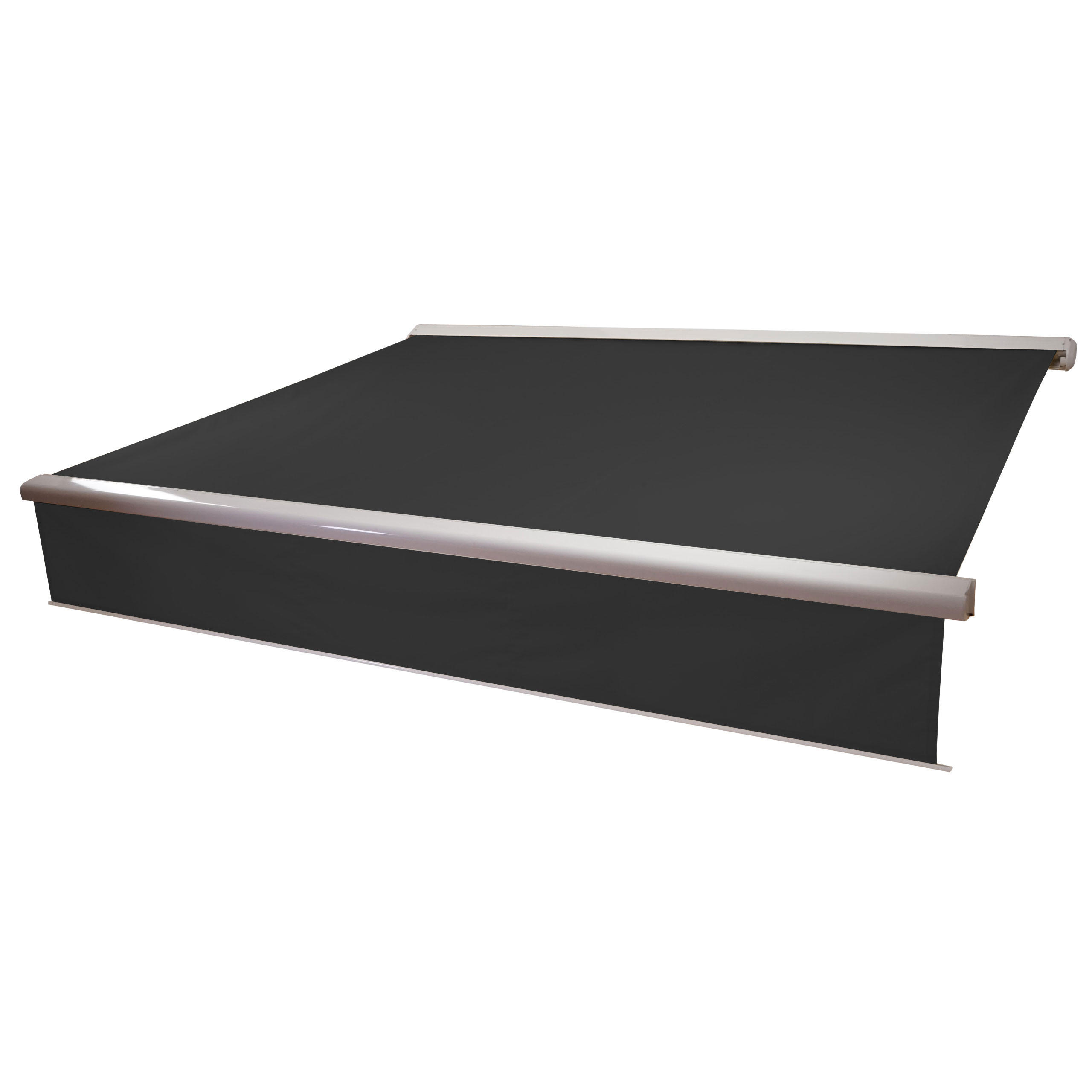 KASSETTEN-MARKISE VOLANT AUSFAHRBAR Anthrazit - Anthrazit, Textil (450/15/300cm) - MCW
