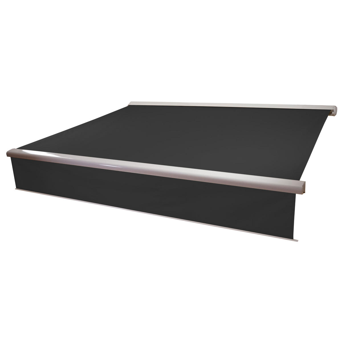 KASSETTEN-MARKISE VOLANT AUSFAHRBAR Anthrazit - Anthrazit, Textil (450/15/300cm) - MCW