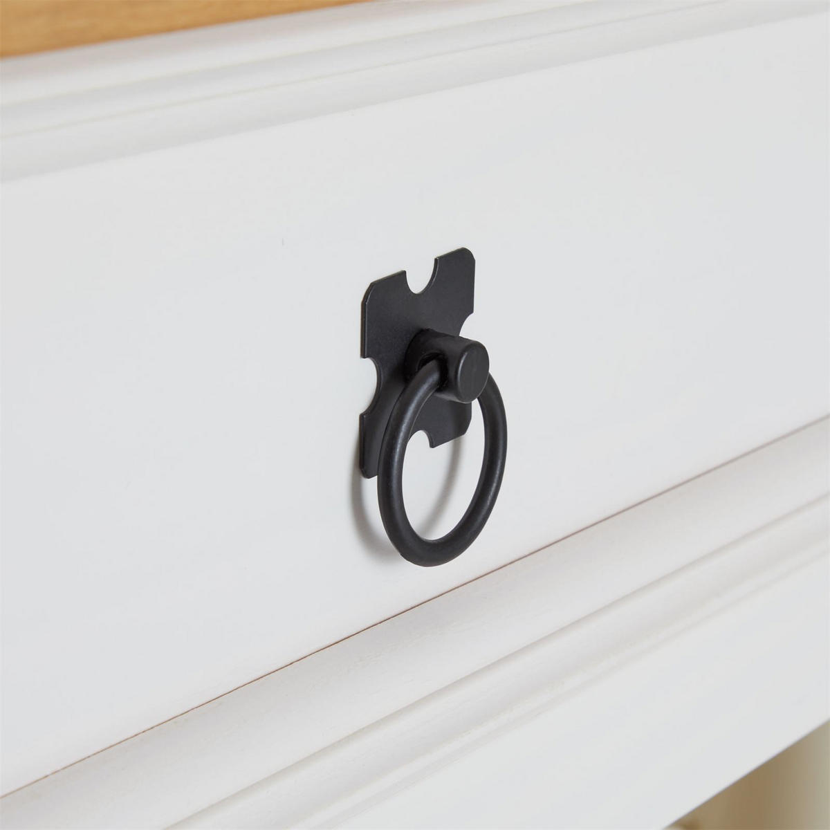 KONSOLENTISCH TEQUILA - Weiß/Braun, Holz (37/110/78cm) - IDIMEX