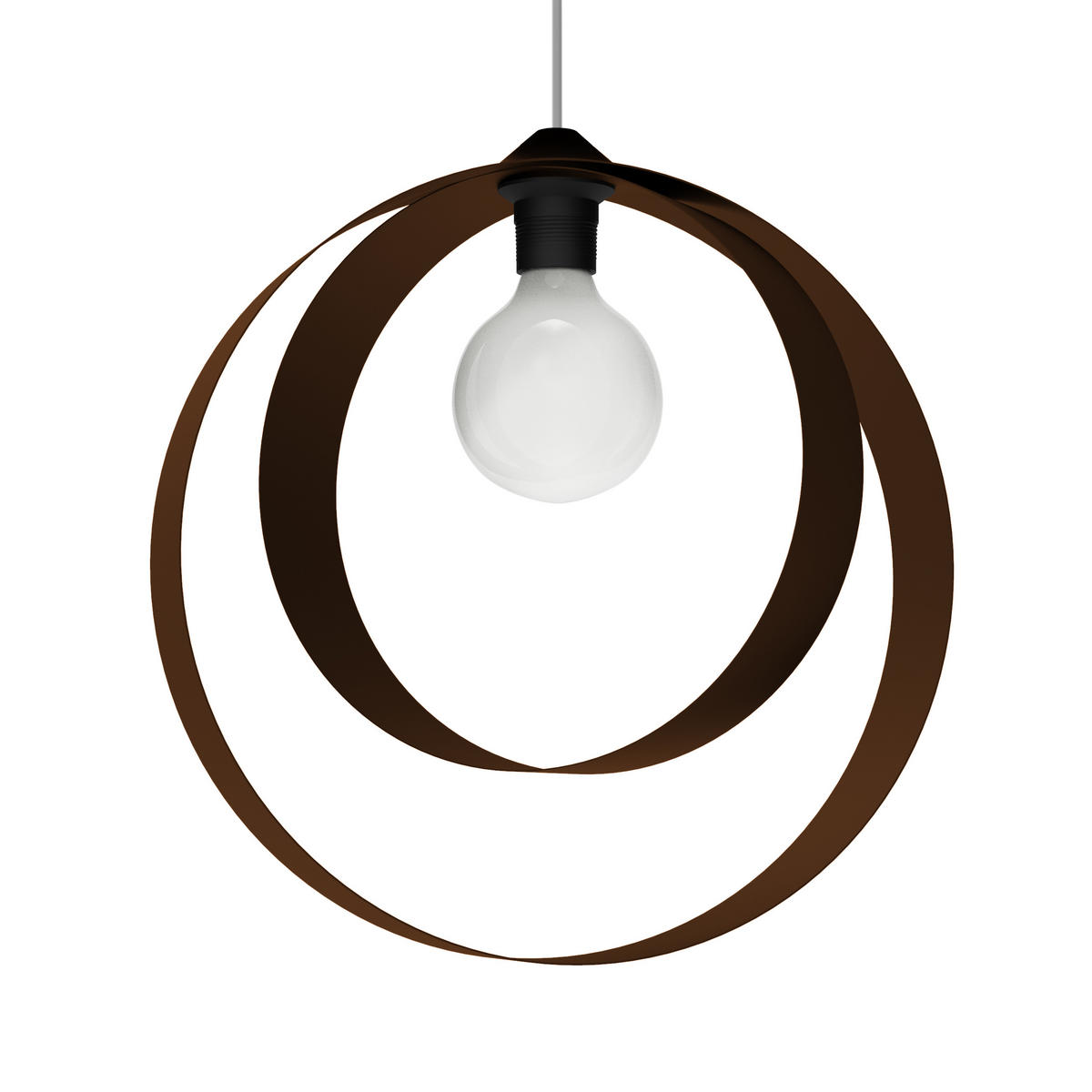 HÄNGELEUCHTE - Dunkelbraun, Metall (7/40/40cm) - Lumicom