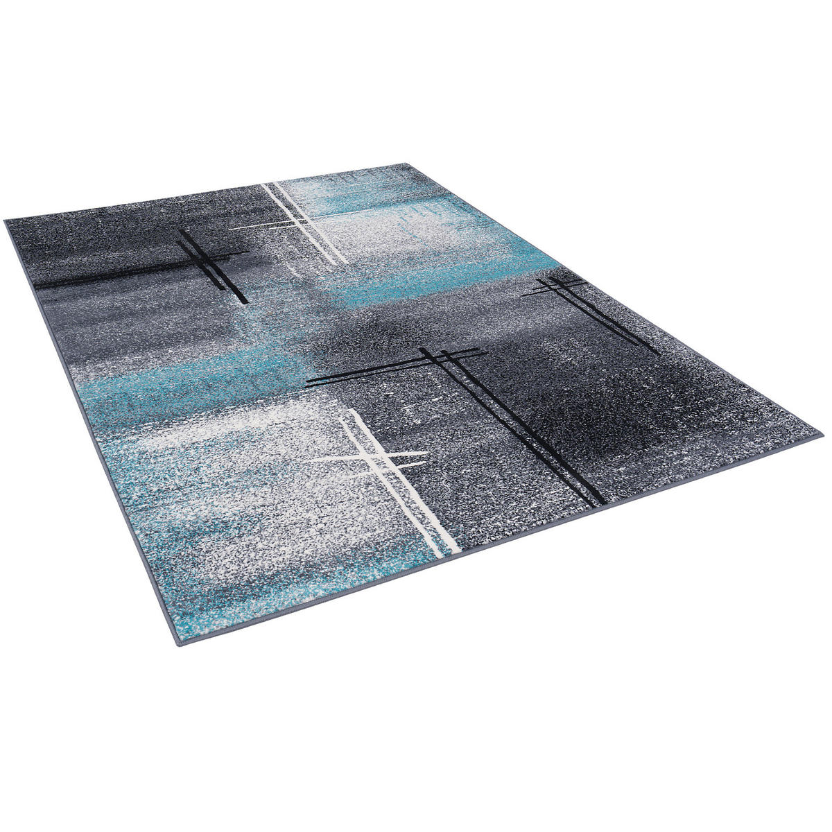 DESIGNER TEPPICH BRILLIANT VERLAUF - Blau, Textil (120/170cm) - Pergamon