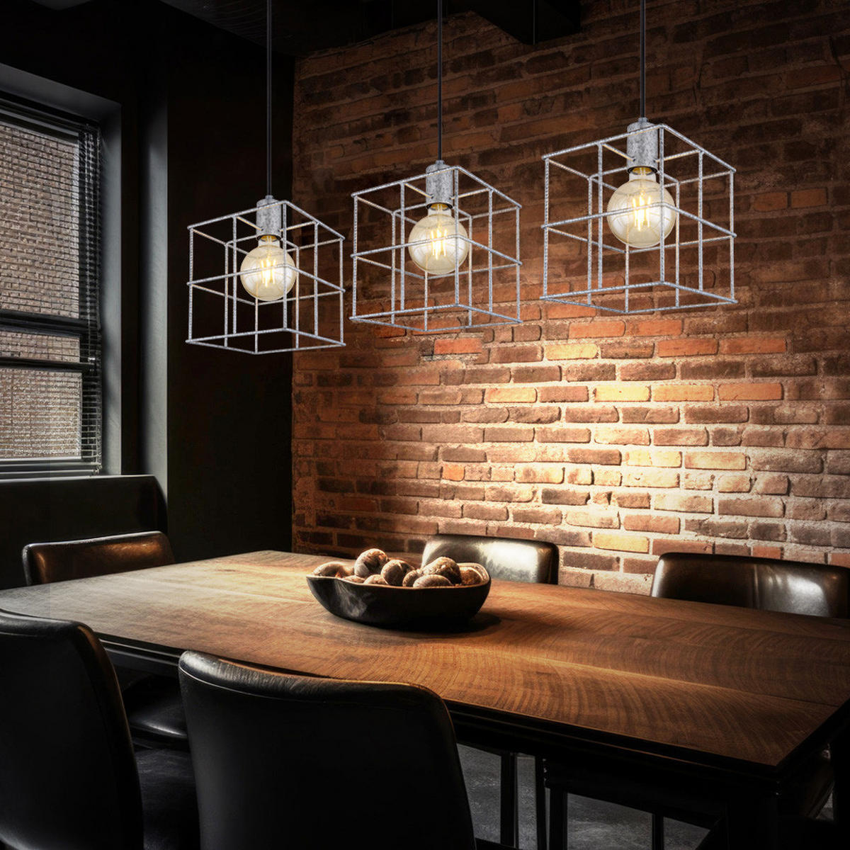 HÄNGELEUCHTE Metall Silbern Höhenverstellbar - Silberfarben, Metall (100/20/150cm) - Globo Lighting