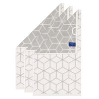 GÄSTETUCH Unisex Gästetuch Carré Grau 3er Pack Baumwolle - Multicolor, Textil (30/50cm) - Villeroy & Boch