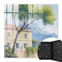 SCHLÜSSELBOX Schwarz 30x30 cm- Türöffnung nach rechts - Die Ruhe der Natur - Grün, Metall (30/30/5cm) - TULUP