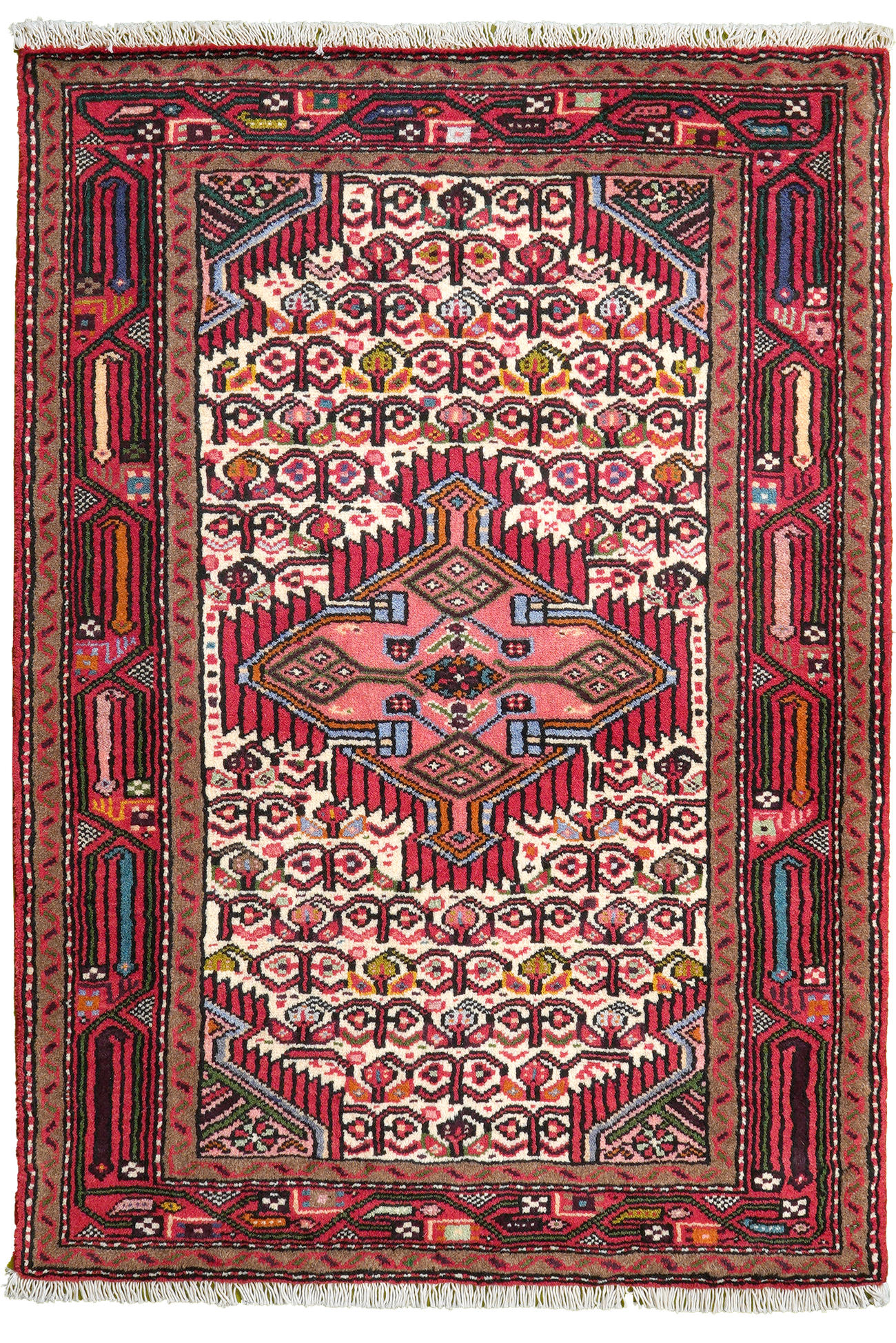 TEPPICH Assadabad Mehrfarbig 116/80 cm Schurwolle - Multicolor, Textil (80/116cm) - Looma