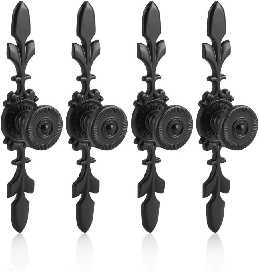 MÖBELGRIFF Schwarz 4er-Set - Schwarz, Metall (2.3/2.4/12cm)