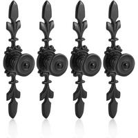 MÖBELGRIFF Schwarz 4er-Set - Schwarz, Metall (2.3/2.4/12cm)