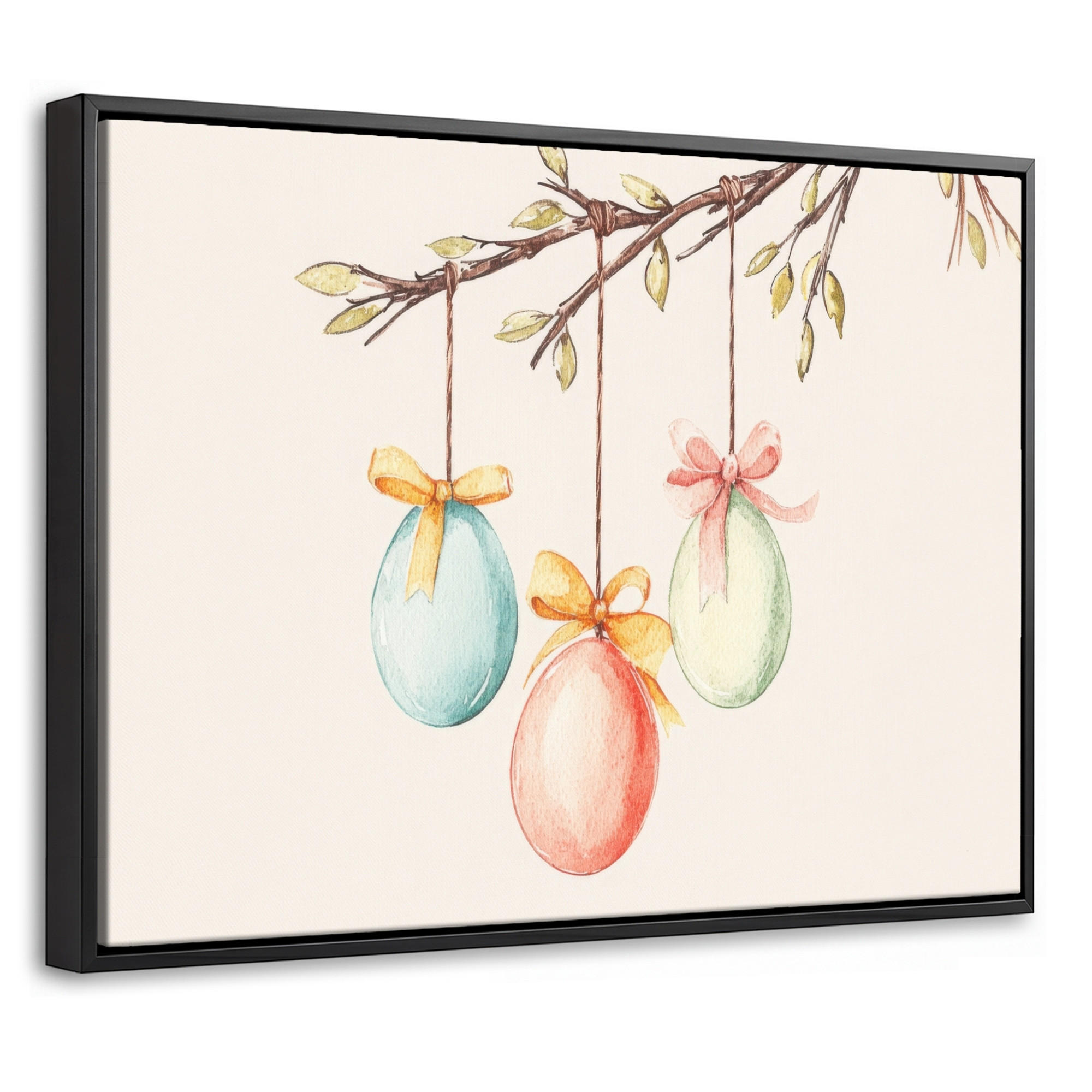 MuchoWow Leinwand Creme 40x30 cm