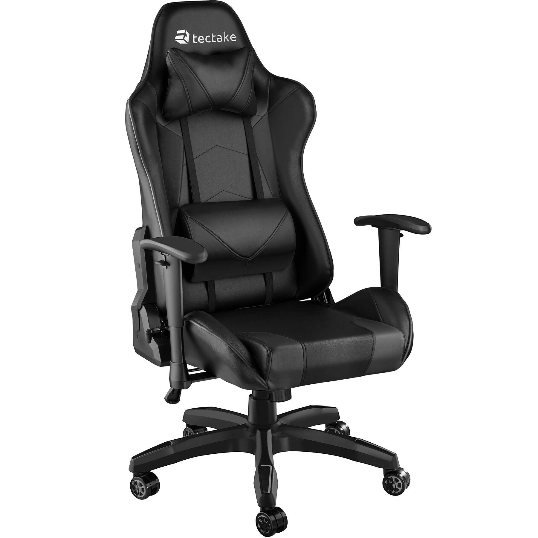 RACING-GAMINGSTUHL Twink,Belastbarkeit 120 kg,schwarz - Schwarz, Textil (68/125/69cm) - tectake