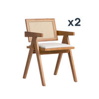 ESSZIMMERSTUHL Nelha Walnuss 61 cm x 79 cm 2er-Set - Walnussfarben, Textil (61/79/60cm) - Klast Home