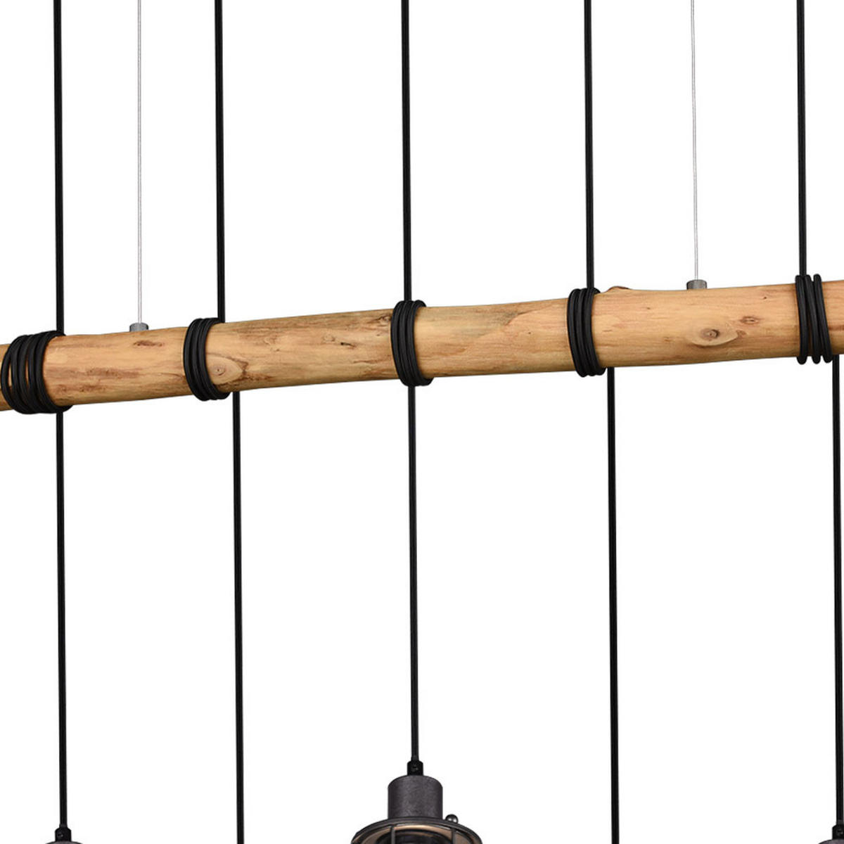 HÄNGELEUCHTE FORESTER Braun Natur - Braun, Holz (100/10/207cm)