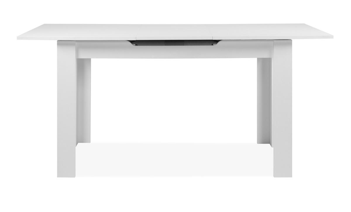 ESSTISCH weiß 125 - 165 cm, Küchentisch ausziehbar - Weiß, Holzwerkstoff (125/75/75cm) - Furn.Design