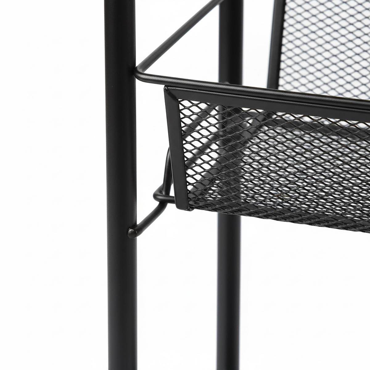 VOZEK - črna, kovina/umetna masa (44/97.5/17cm) - Relaxdays