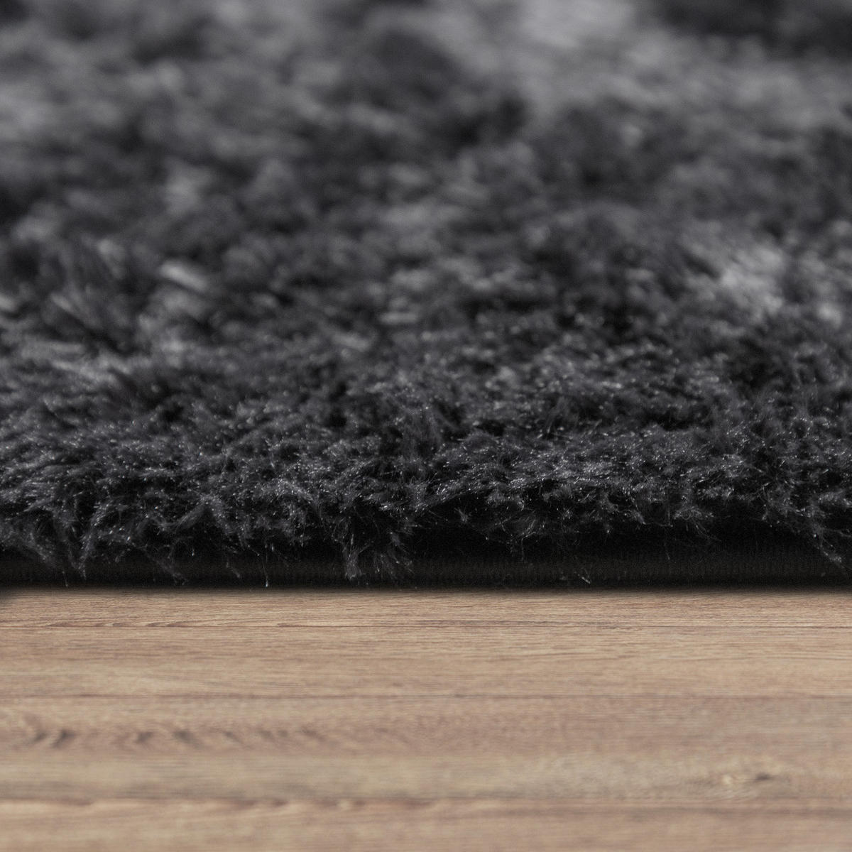 HOCHFLORTEPPICH 200/290 cm Silky 591 - Schwarz, Textil (200/290cm) - Paco Home