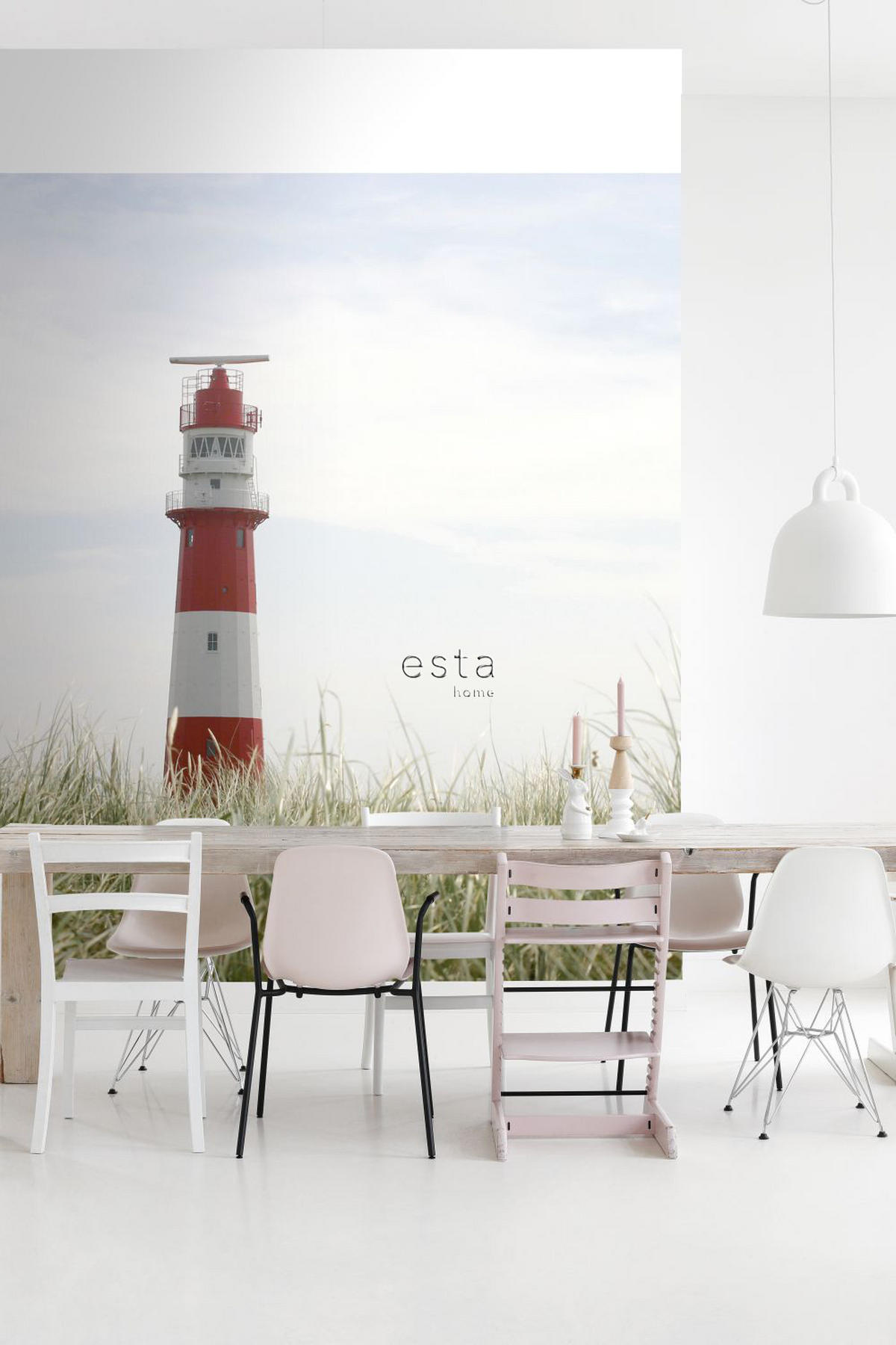 FOTOTAPETE Leuchtturm 372 x 270 cm - Multicolor, Papier (372/270cm) - ESTAhome