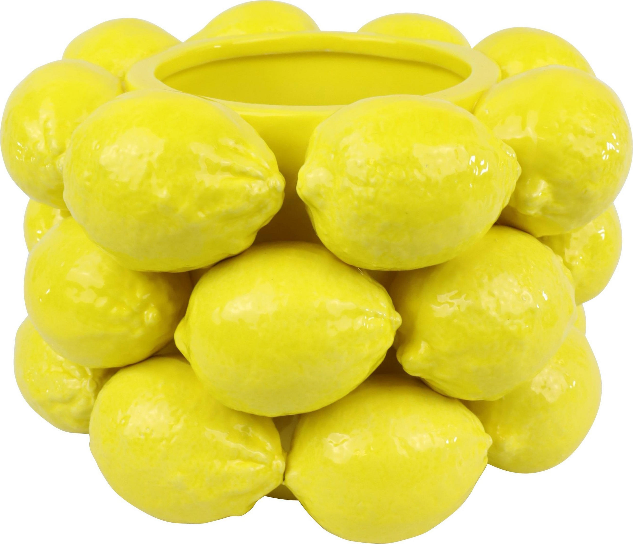 ÜBERTOPF Limone ø21 cm - Gelb, Keramik (21/14/21cm) - FURNARO