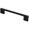 MÖBELGRIFF BA 160mm, Küchengriff Schwarz matt, Schrankgriff modern - Schwarz, Metall (0.8/2.8/19.4cm)