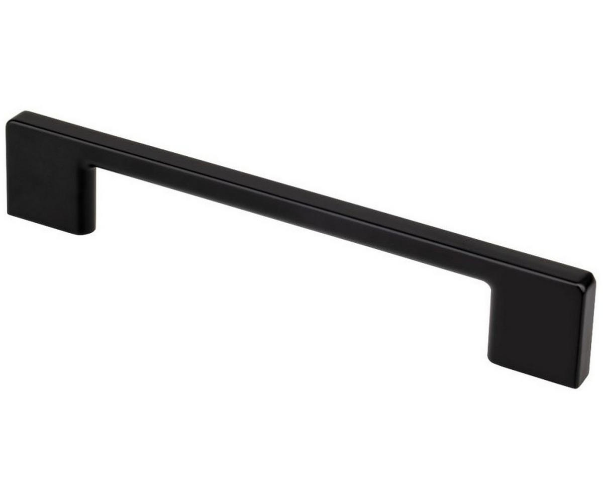 MÖBELGRIFF BA 128mm, Küchengriff Schwarz matt, Schrankgriff modern - Schwarz, Metall (0.8/2.8/16.2cm)