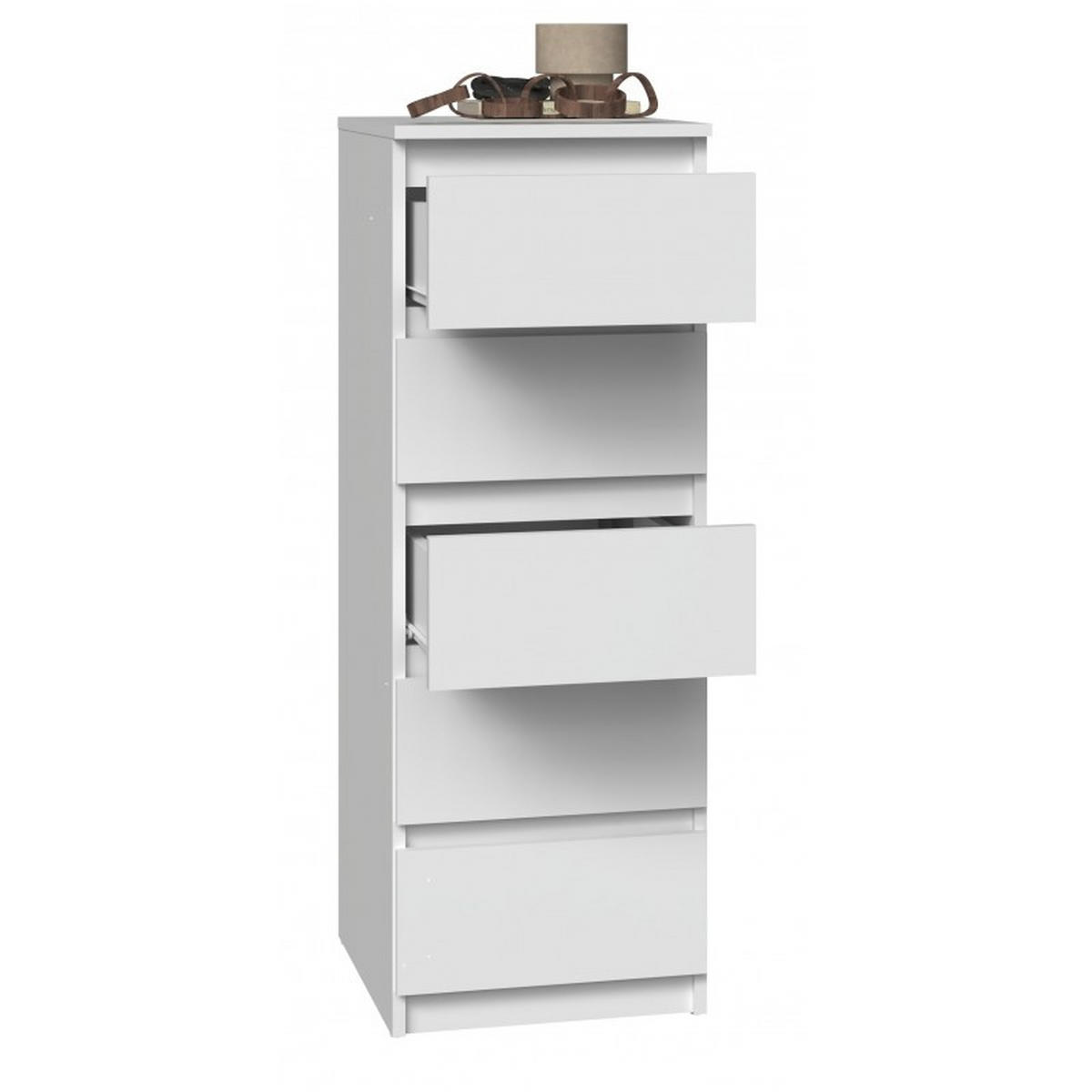 KOMMODE Weiß 40/111/45 - Weiß, Holzwerkstoff (40/111/45cm) - RAUMHIRSCH FURNITURE