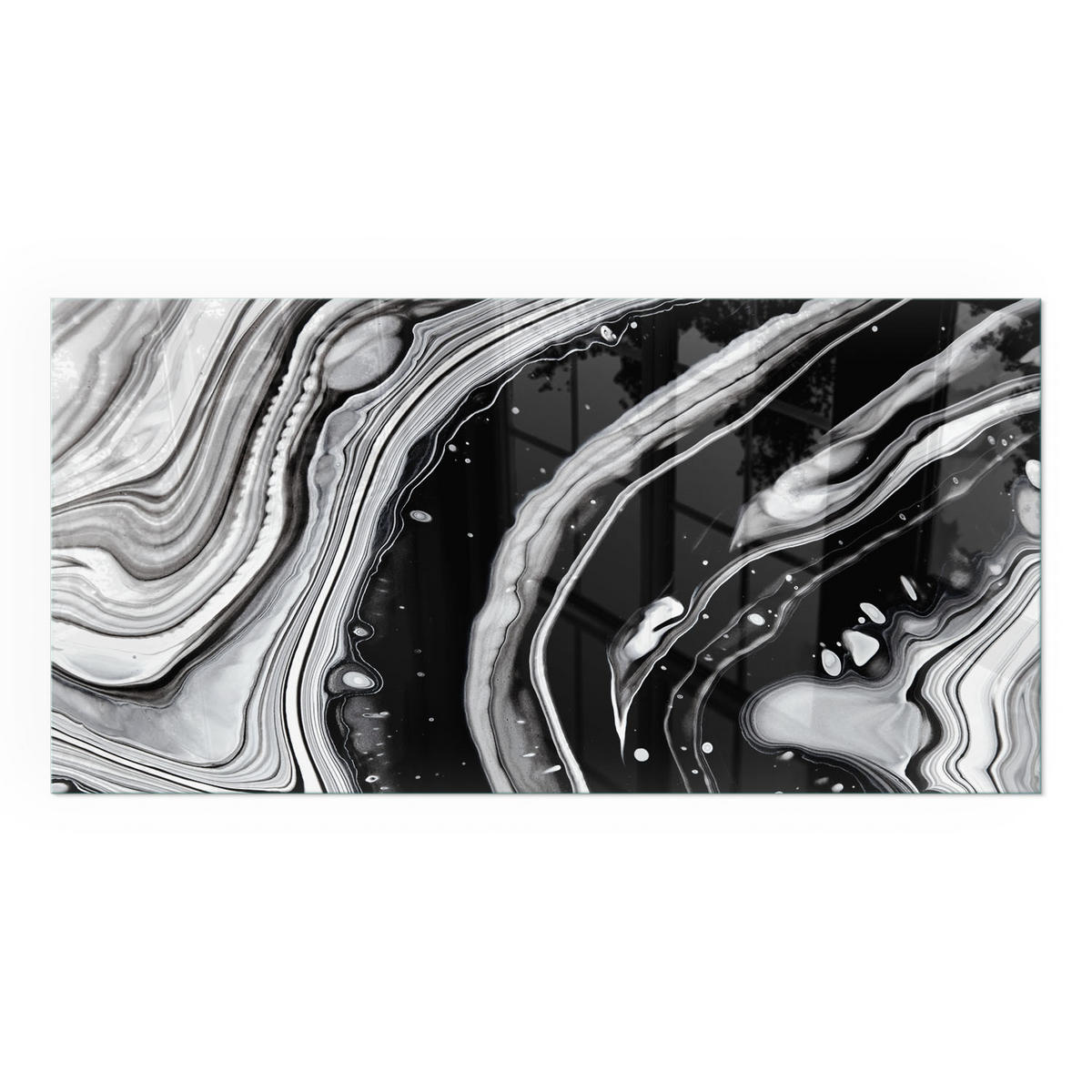 GLASPLATTE für Kamin 100x50 cm - Multicolor, Glas (100/50/0.4cm) - TULUP