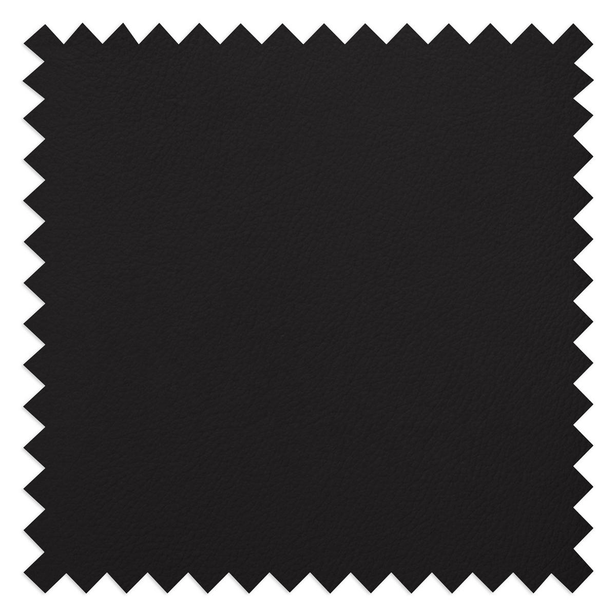 3-SITZER ECKSOFA mit Recamiere - Schwarz, Leder/Kunststoff (295/231cm) - home24