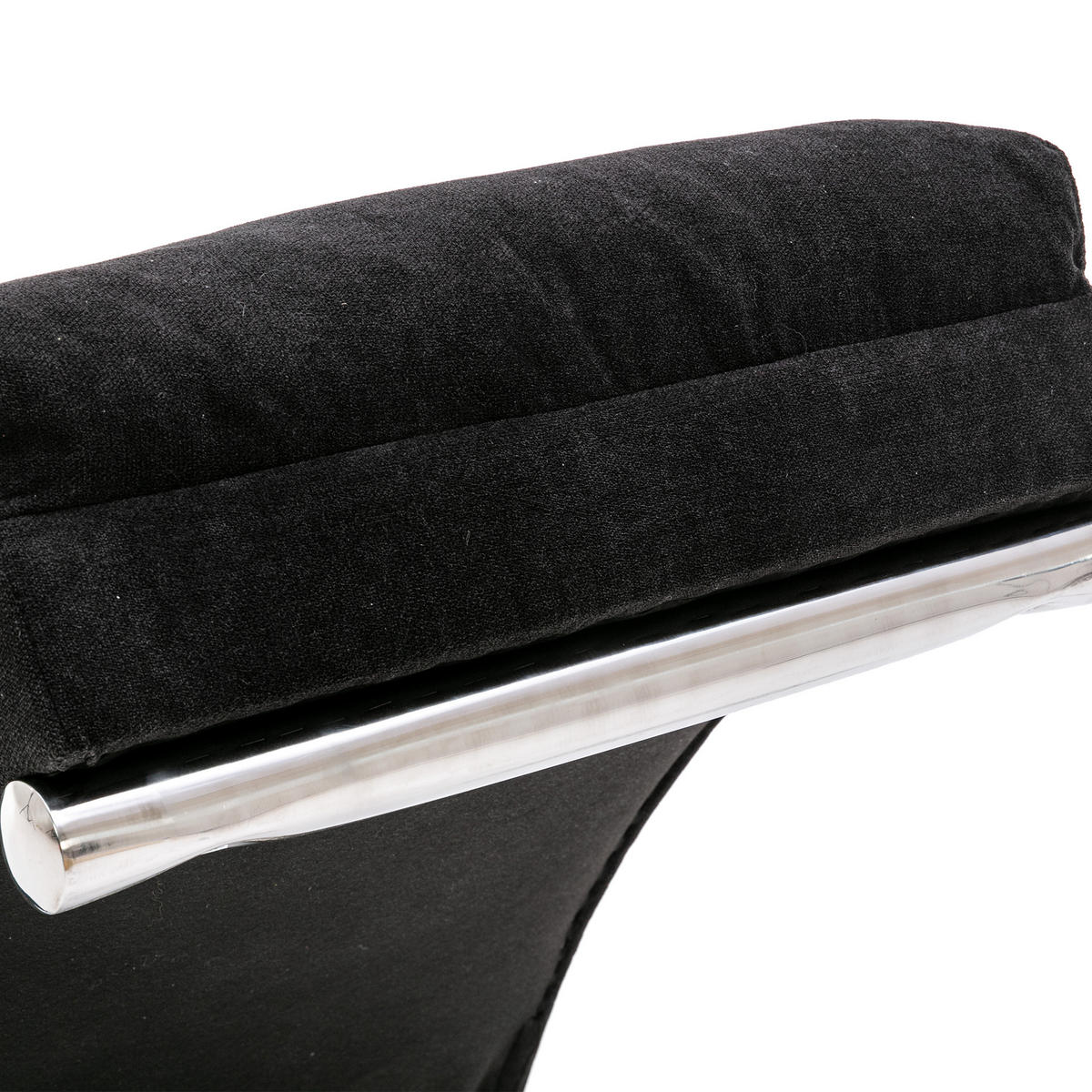RELAXLIEGE Liegesessel,Relaxsessel,Leinenstoff,Schwarz - Schwarz, Textil (55/84/148cm) - LVHOM