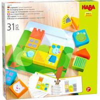 LEGESPIEL Tierisch quadratisch, ab 2 Jahren - Multicolor, Naturmaterialien (21.9/21.9cm)