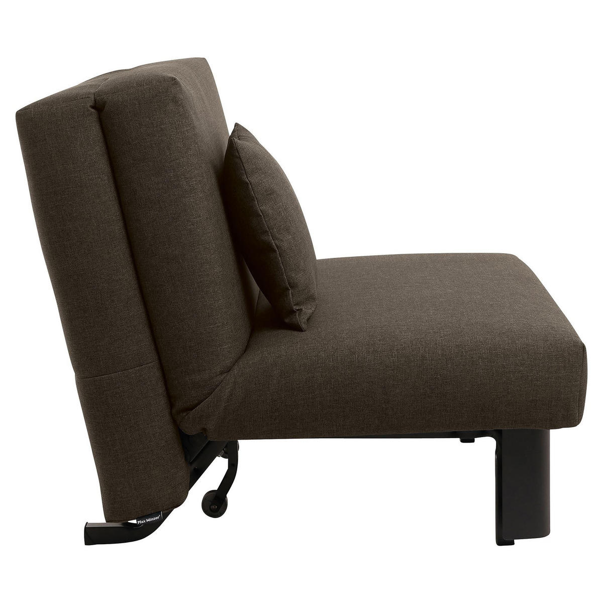FALTSESSEL Kalomira Bezug Flachgewebe Metall schwarz / braun - Braun, Kunststoff (100/85/85cm) - 58aufmkessel