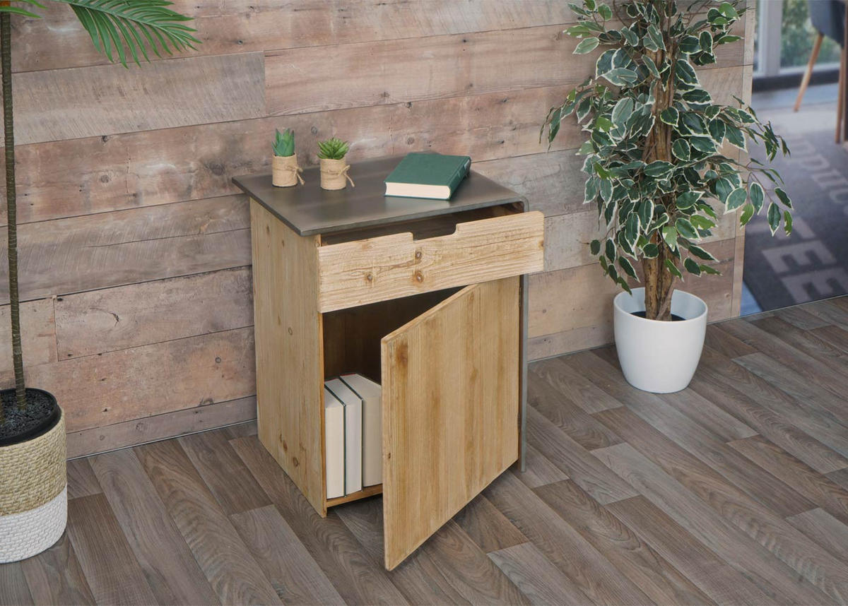 KOMMODE Braun - Braun, Holz (50/60/40cm) - MCW