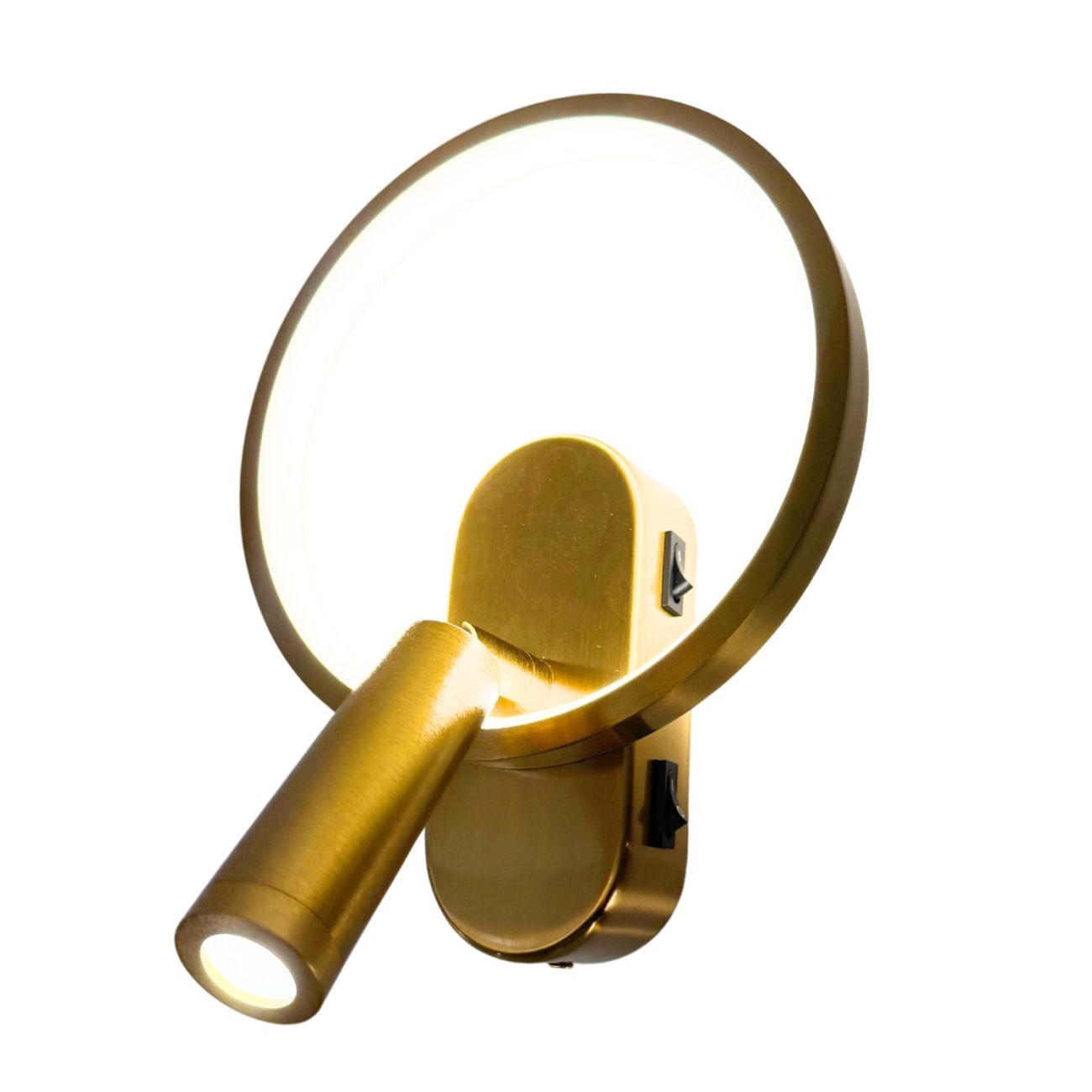 WANDLEUCHTE Lona, Gold / Messing, 25cm - Goldfarben, Metall (18/25/16cm) - KOSILUM