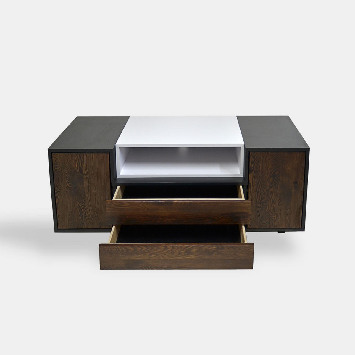 TV-SCHRANK aus Holz für das Wohnzimmer BERGEN - Eichefarben, Holz (140/55/45cm) - Rawood Furniture