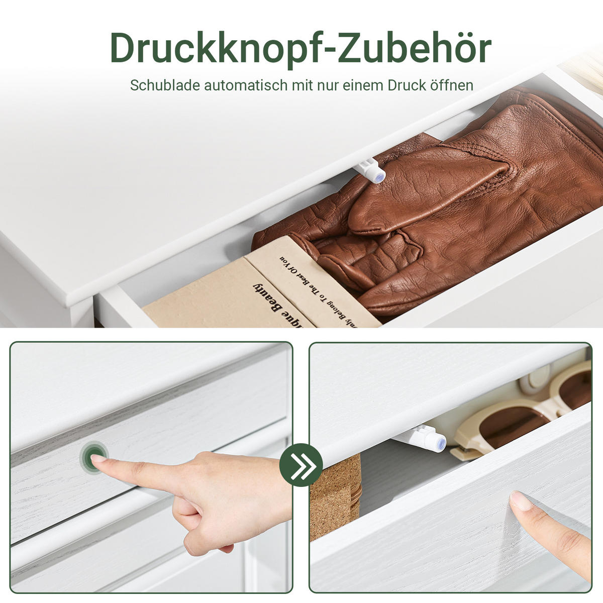 SCHUHSCHRANK Weiß - Weiß, Holzwerkstoff (75/96/24cm) - SoBuy
