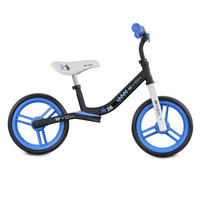 LAUFRAD Zig-Zag hellblau EVA-Reifen, Sattel einstellbar von 36 - 45 cm ab 12 Monate - Blau, Metall (86/42/55cm)