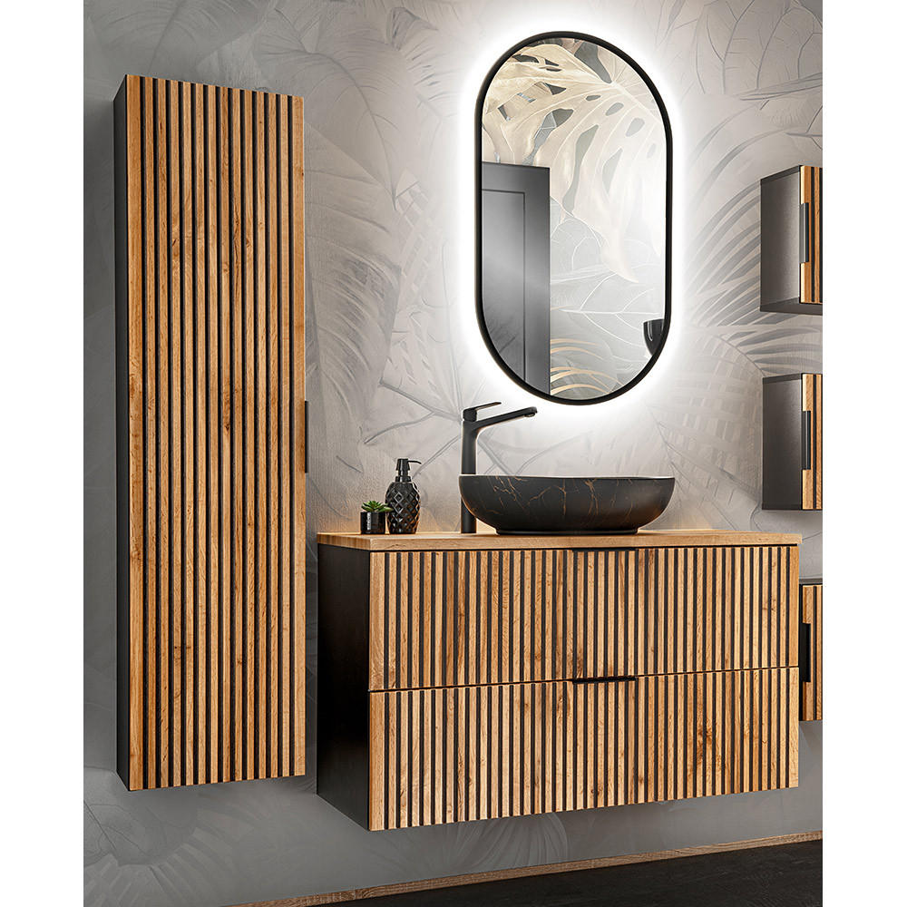Lomado Badmöbel-Set Braun 150x200x47 cm