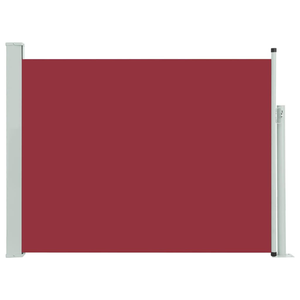 AUSZIEHBARE Seitenmarkise 140x500 cm Rot - Rot, Textil (500/140/500cm) - furnicato