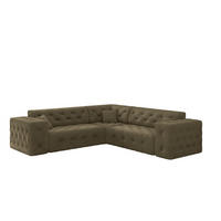 ECKSOFA Chantal In Moly - Grün, Holzwerkstoff/Textil (246/246cm) - Fun Möbel
