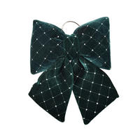 DEKOSCHLEIFE SANTA LILA Grün Samt - Grün, Textil (29/4/23cm) - Mondex