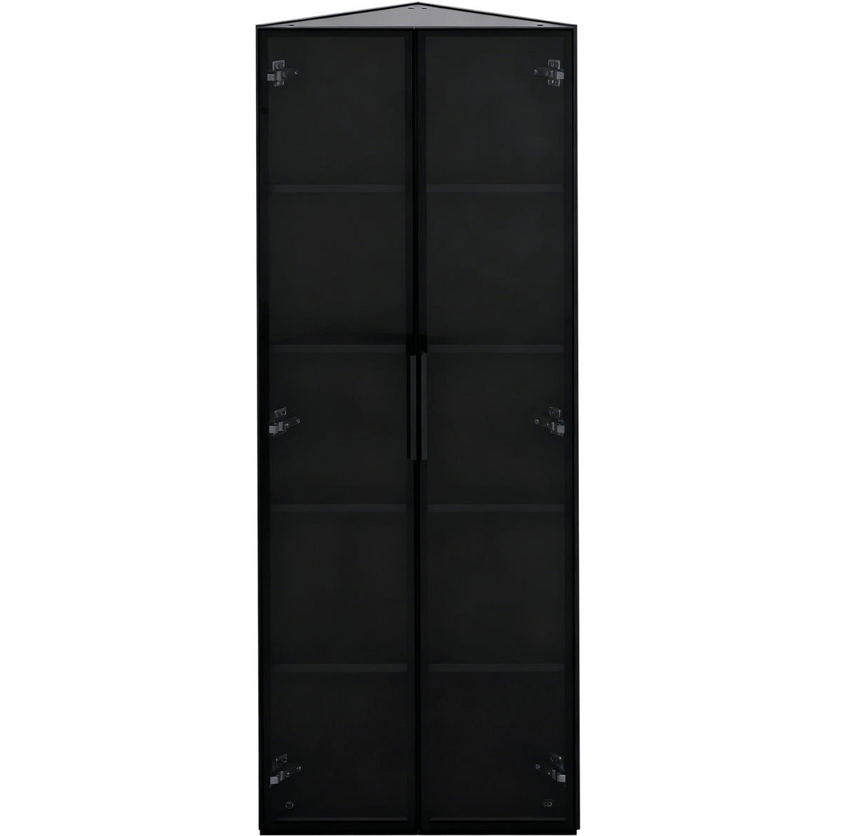 HIGHBOARD 62/160/35 cm Schwarz aus MDF und Glas mit LED-Beleuchtung - Schwarz, Holzwerkstoff (35/160/62cm) - OKMYHOME