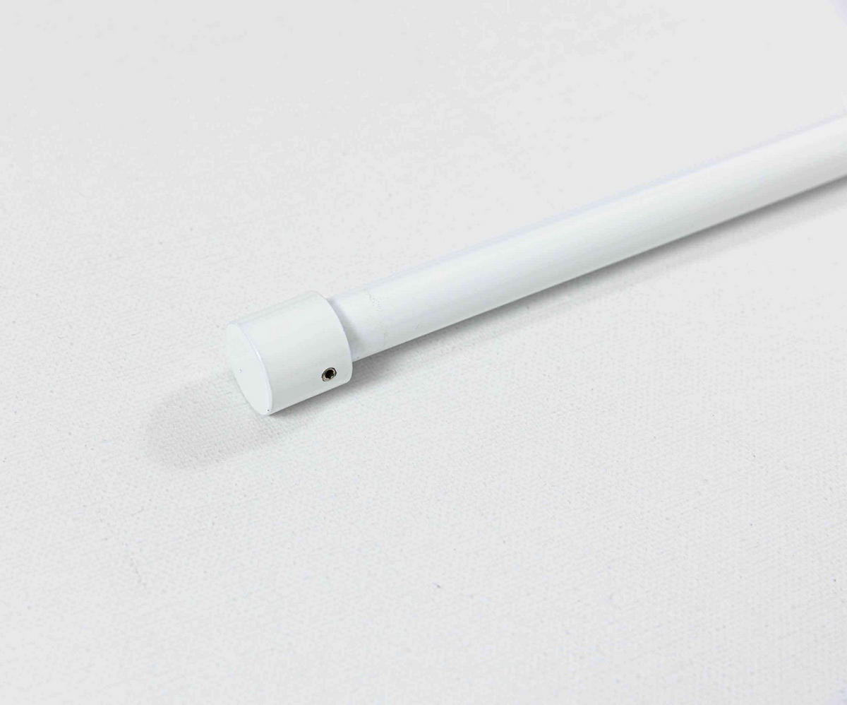 GARDINENSTANGE Ningbo Ø16/19 mm Weiß - Weiß, Metall (210cm) - Gardinenbox