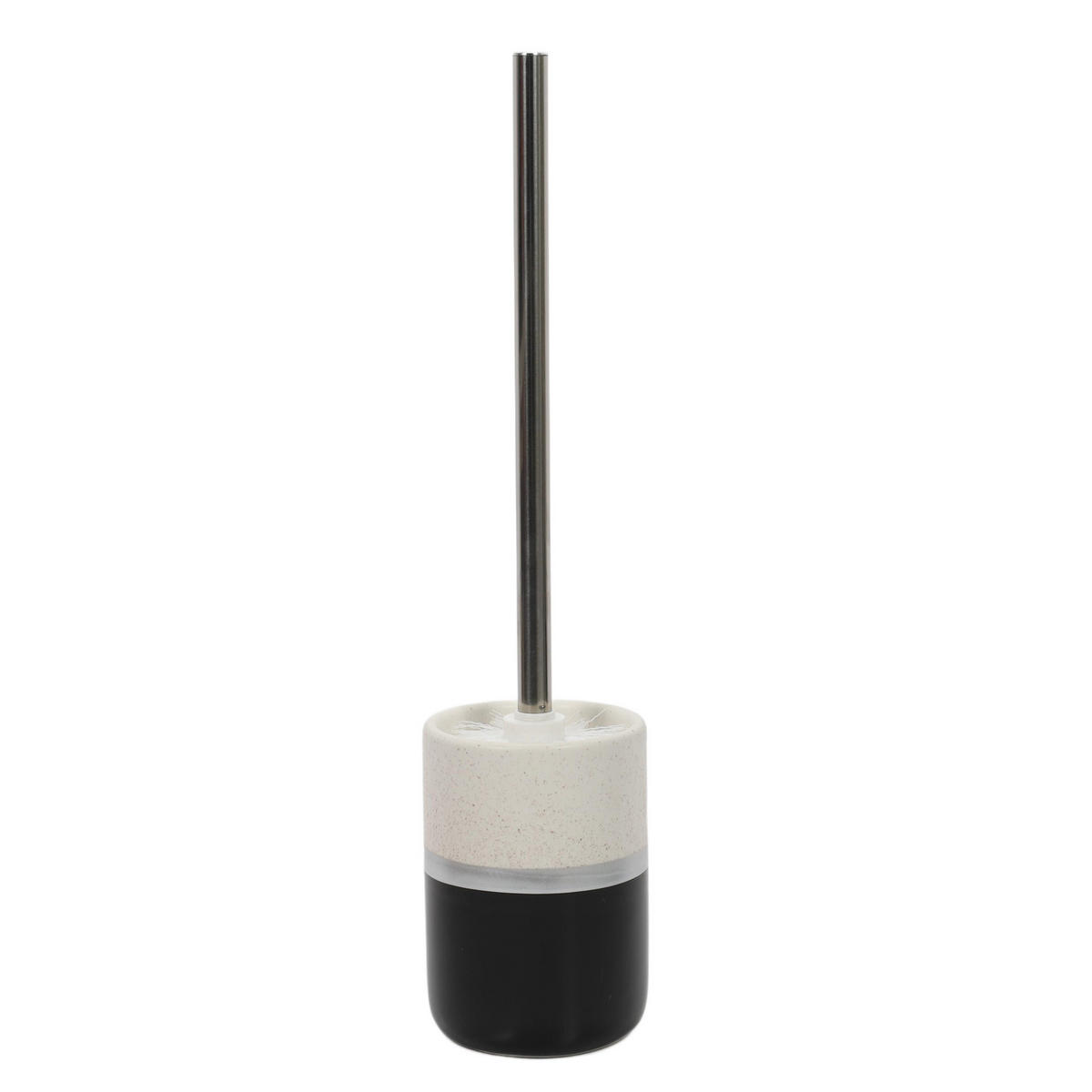 WC-BÜRSTE mit Keramikbehälter 9,5/9,5/38 cm - Schwarz, Keramik (9.5/38/9.5cm) - Douceur d´intérieur