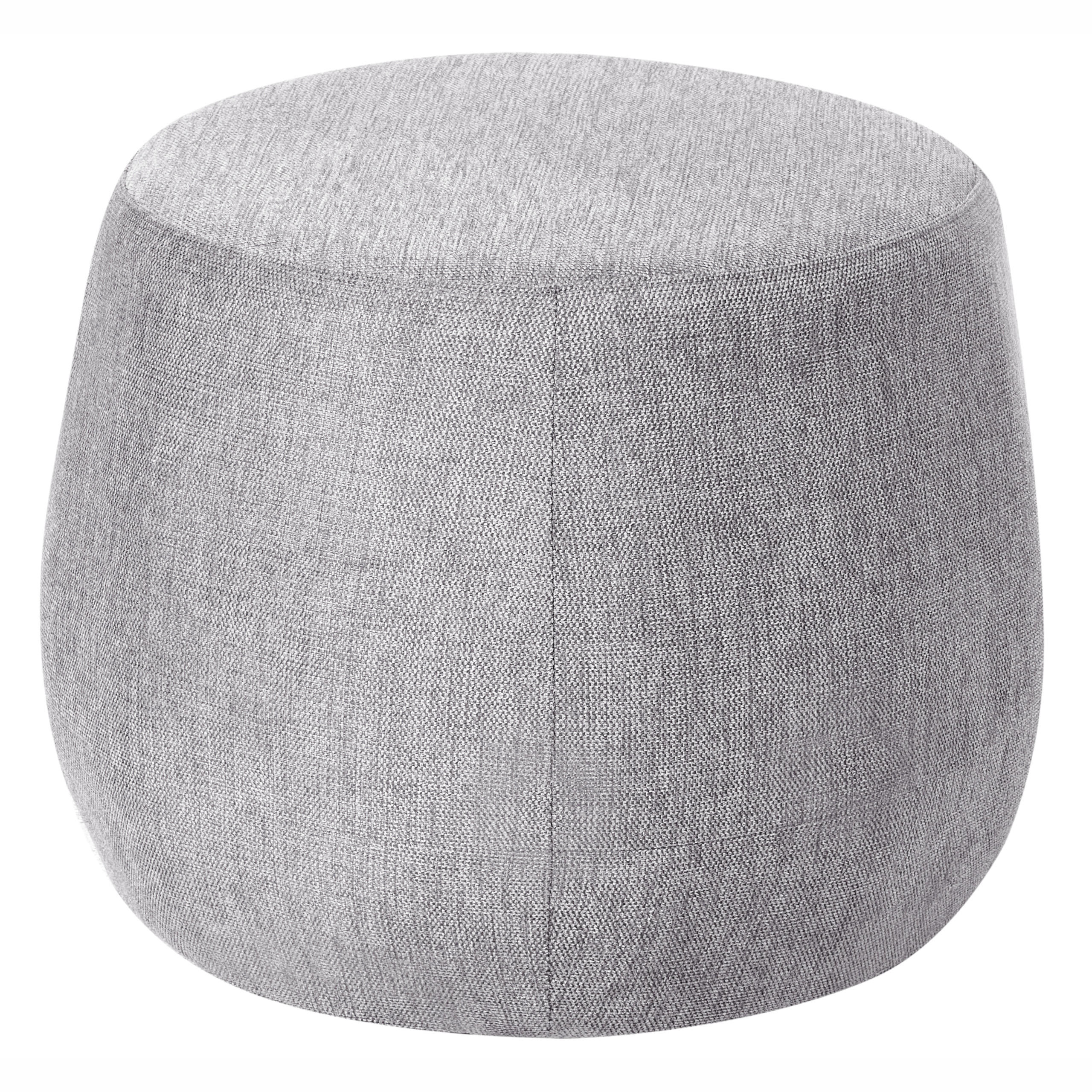 POUF Hellgrau Ashton - Hellgrau, Textil (61/43/61cm) - Beliani
