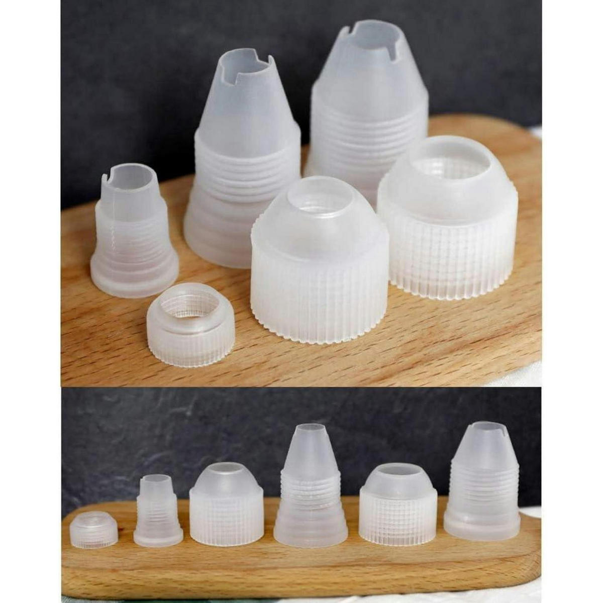 KUPPLUNGEN für Spritzbeutel 12-teiliges Set Kunststoff - Weiß, Kunststoff (3.7/1.8/5.7cm)