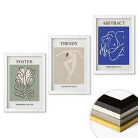 WANDBILDER 3er-Set - 20x30 cm Weißer Rahmen - Henri Matisse Pastellgrafiken - Weiß, Kunststoff (20/30cm) - ArtPrintCave