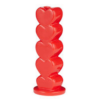 VASE Hearts H 19cm - Rot, Stein (7/19/7cm) - Butlers