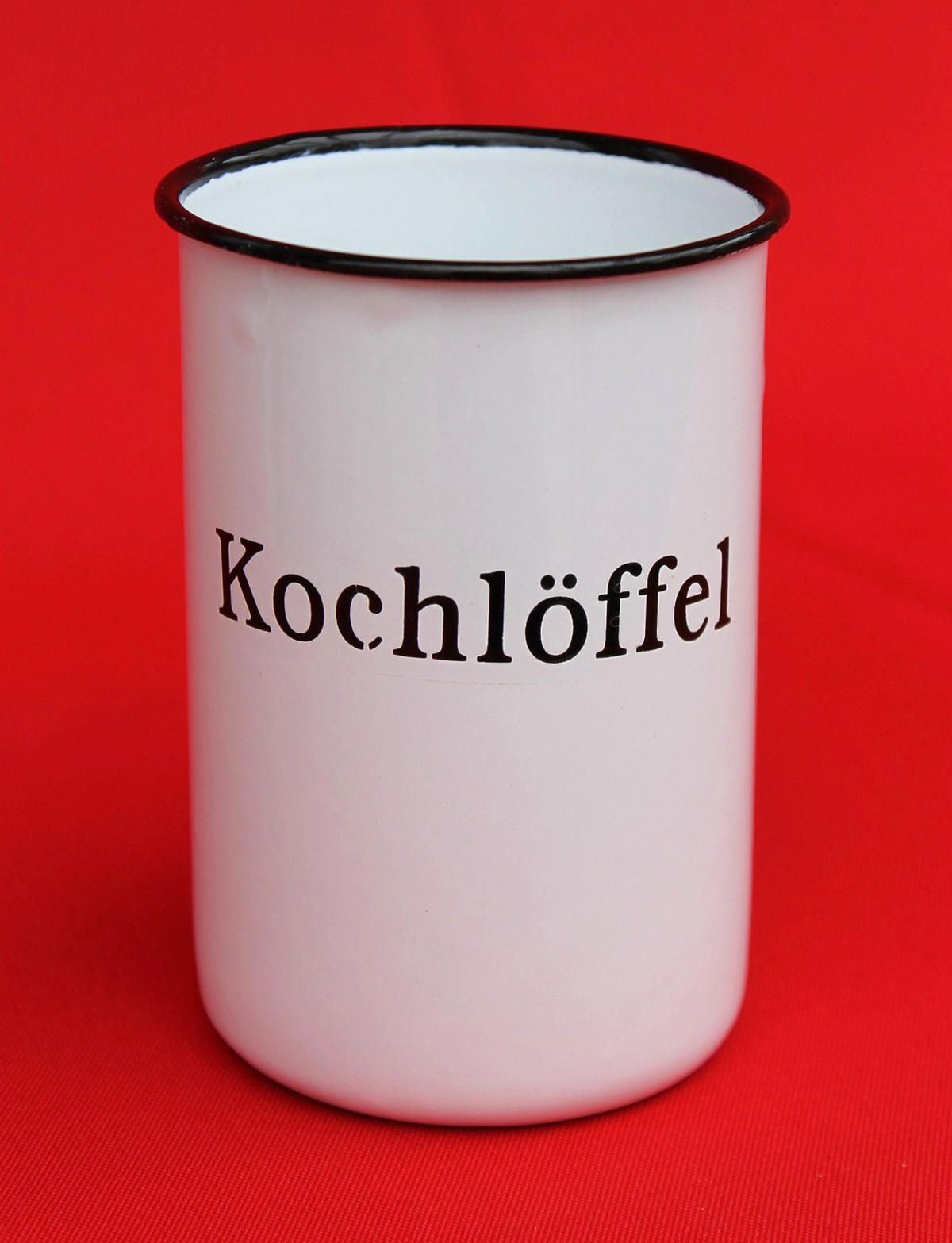 KOCHLÖFFELHALTER Metall emailliert Weiß 11,5 cm - Weiß, Metall (8/11.5/8cm) - DanDiBo