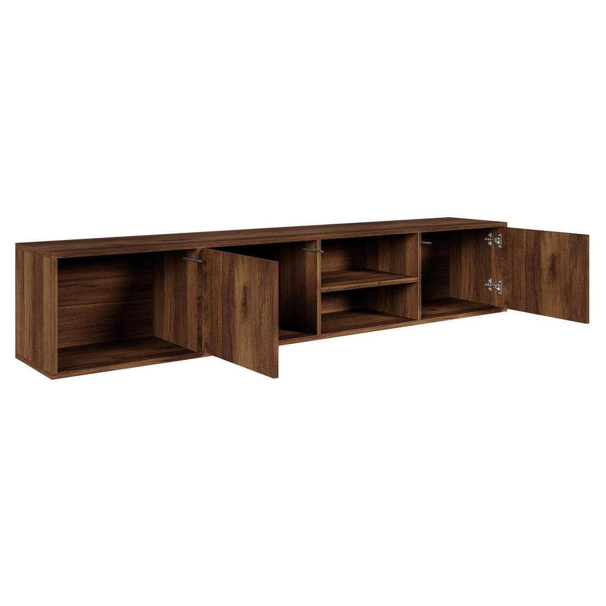 TV-HÄNGEBOARD Sanva WARMIA WALNUSS 200 CM - Dunkelbraun, Holzwerkstoff (200/40/35cm) - Selsey