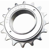 FAHRRADFREILAUF 16 Zähne 1/2 x 1/8 - Silberfarben, Metall (8/1.5/8cm)