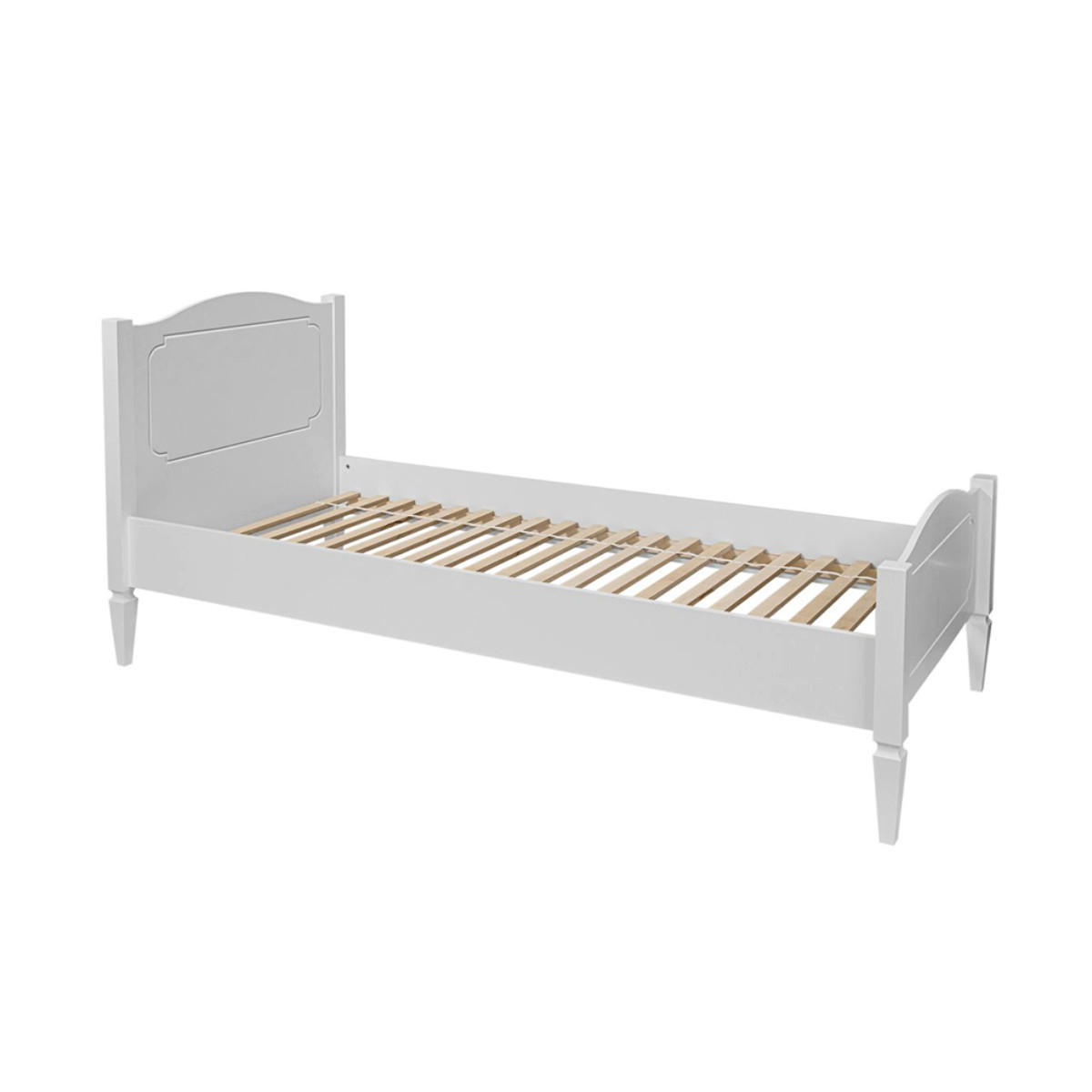 POSTEĽ 90/200 Royal Biela - biela, kompozitné drevo (90/200cm) - Petits-meubles