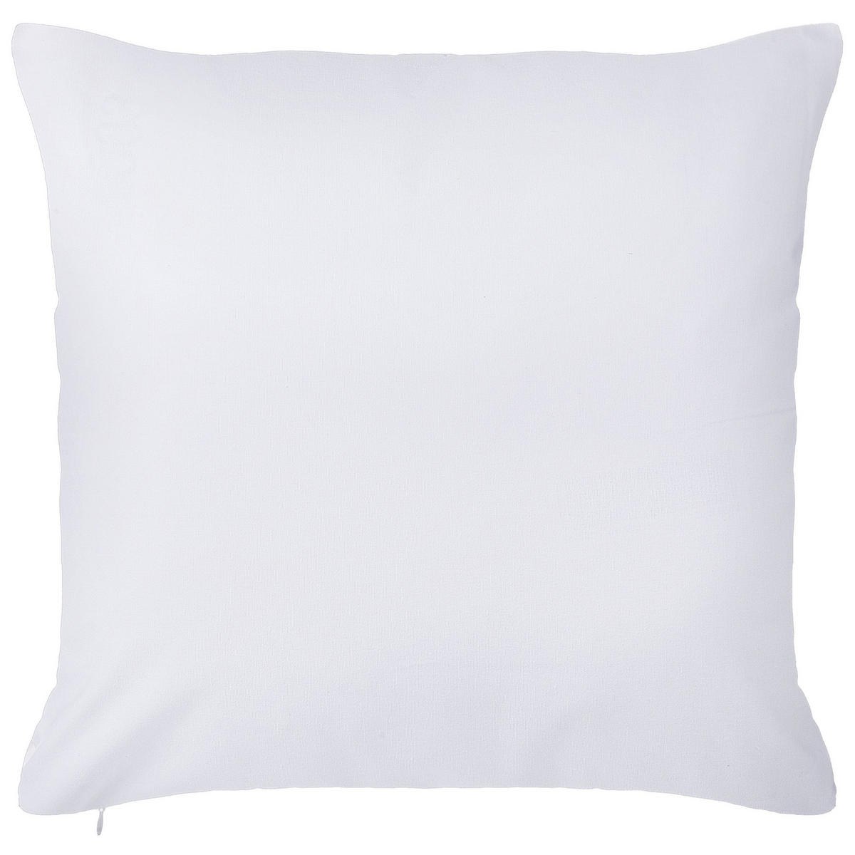 DEKOKISSEN 2er-Set Weiß 45/45 cm Clarkia - Weiß, Naturmaterialien/Textil (45/45cm) - Beliani