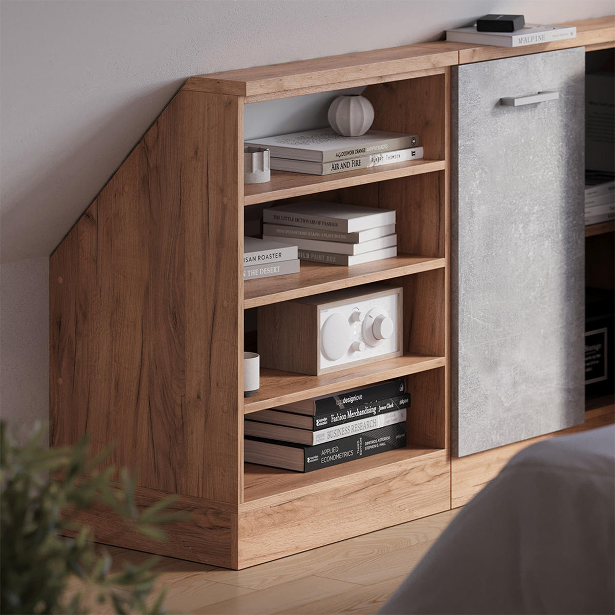 SKŘÍŇ POD ŠIKMOU STŘECHU Rion Zlatý mocný dub - medově dubová, kompozitní dřevo (60/81.6/46cm) - Vicco